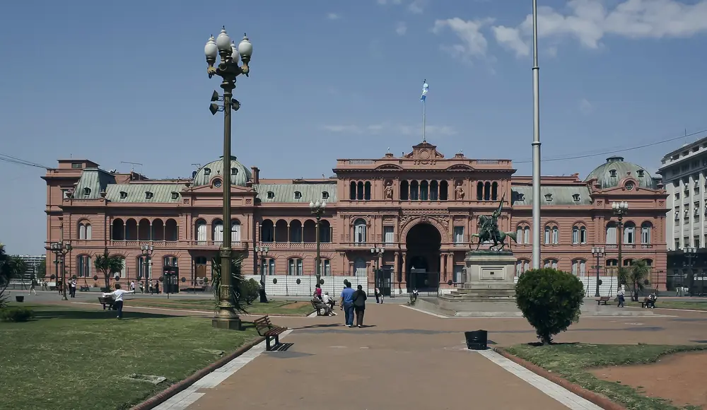 Casa Rosada na Plaza de Mayo